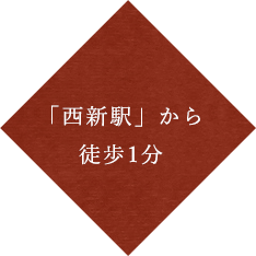 「西新駅」から徒歩1分