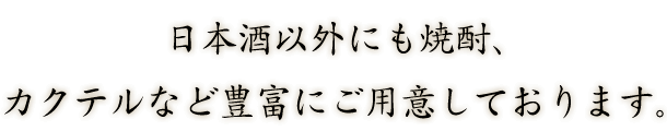 日本酒以外にも